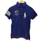 ポロバイラルフローレン Polo by RALPH LAUREN ビッグポニー刺繍 国旗 ワッペン 鹿の子 ポロシャツ メンズ import:XS