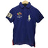 ポロバイラルフローレン Polo by RALPH LAUREN ビッグポニー刺繍 国旗 ワッペン 鹿の子 ポロシャツ メンズ import:XS