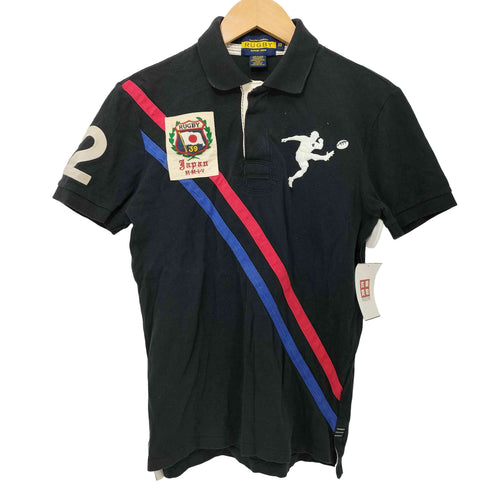 ラグビーラルフローレン Rugby Ralph Lauren ラグビー 刺繍 鹿の子 ポロシャツ ラガーシャツ メンズ import:XS