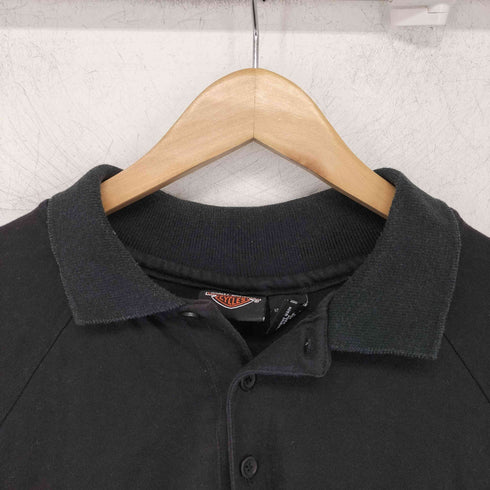 ハーレーダビッドソン HARLEY-DAVIDSON USA製 00s ロゴプリント ヘンリーネック S/S カジュアルシャツ メンズ import:XL