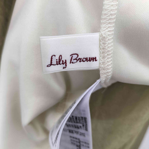 リリーブラウン Lily Brown ニット布帛ドッキングワンピース レディース ONE SIZE