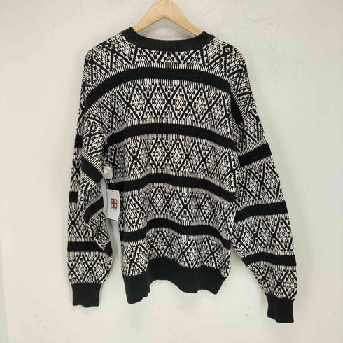 クレイボーン Claiborne コットン総柄ニット メンズ import:L