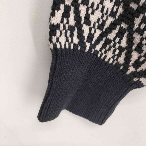 クレイボーン Claiborne コットン総柄ニット メンズ import:L