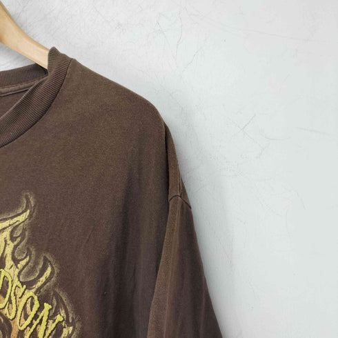 ハーレーダビッドソン HARLEY-DAVIDSON 00s ロゴプリント クルーネック カットソー メンズ