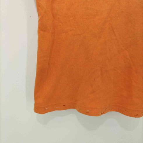 Obelisk オベリスク Y2K ダメージ加工 パッチワーク S/S Vネック Tシャツ メンズ JPN:M