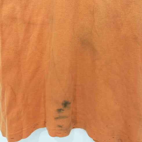 Obelisk オベリスク Y2K ダメージ加工 パッチワーク S/S Vネック Tシャツ メンズ JPN:M