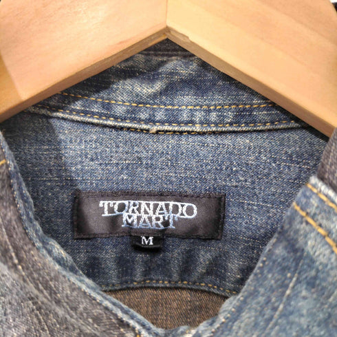 トルネードマート TORNADO MART 00s Y2K archive パッチワーク デニム シャツジャケット メンズ JPN:M