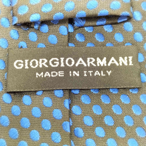 ジョルジオアルマーニ Giorgio Armani ドット柄 シルク ネクタイ メンズ