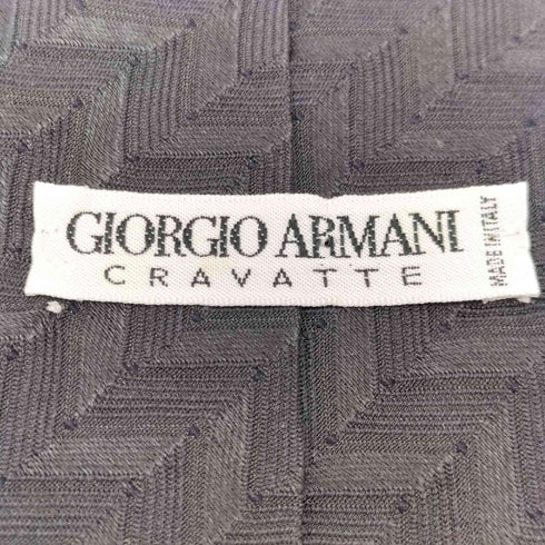 ジョルジオアルマーニ Giorgio Armani ヘリンボーン シルク混 ネクタイ メンズ