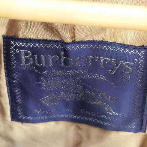 バーバリーズ BURBERRYS 70-80S 英国製 裏地ノバチェック ライナー付き トレンチコート メンズ