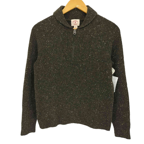 ブルックスブラザーズ BROOKS BROTHERS ハーフジップ ショールカラー ミックスニット メンズ import:XS