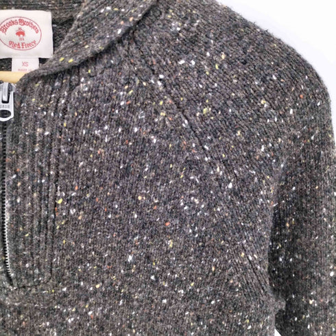 ブルックスブラザーズ BROOKS BROTHERS ハーフジップ ショールカラー ミックスニット メンズ import:XS