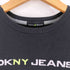 ダナキャランニューヨークジーンズ DKNY JEANS ロゴ ステッチ クルーネックTシャツ レディース import:S