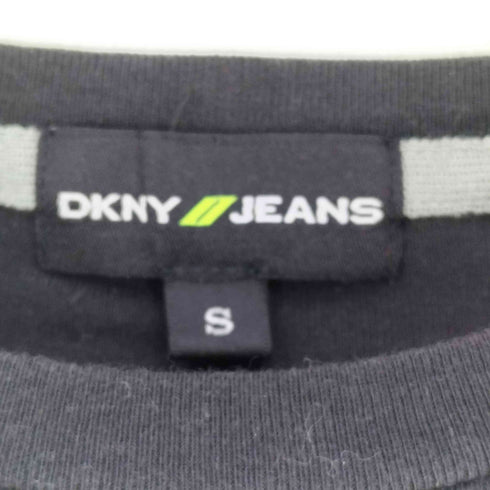 ダナキャランニューヨークジーンズ DKNY JEANS ロゴ ステッチ クルーネックTシャツ レディース import:S