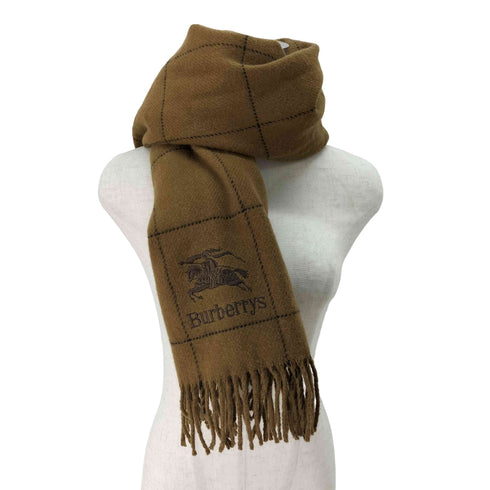 バーバリー BURBERRY ウール100 大判 チェック ストール メンズ 70cm/125cm