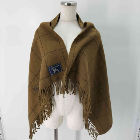 バーバリー BURBERRY ウール100 大判 チェック ストール メンズ 70cm/125cm
