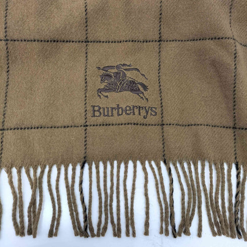 バーバリー BURBERRY ウール100 大判 チェック ストール メンズ 70cm/125cm