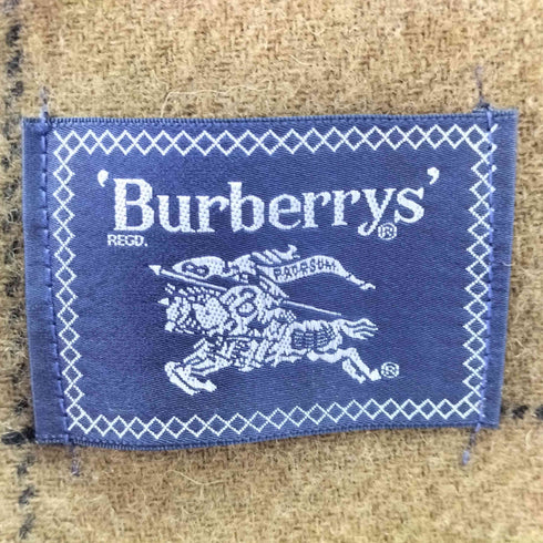 バーバリー BURBERRY ウール100 大判 チェック ストール メンズ 70cm/125cm