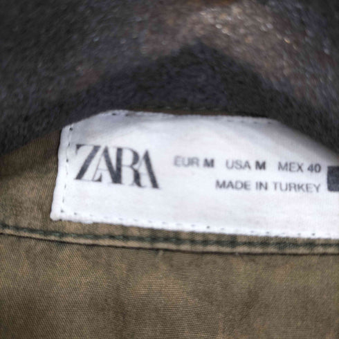 ザラ ZARA Washed Cotton Pullover Shirt トップス メンズ M