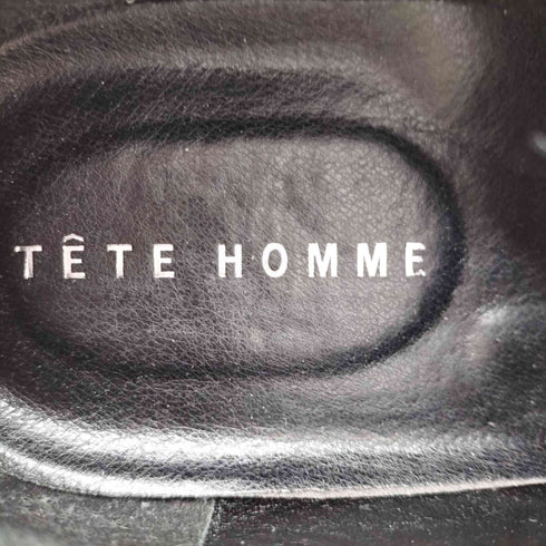 テットオム TETE HOMME ストレートチップ レザー ローファー 革靴 メンズ EUR:44