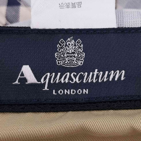 アクアスキュータム AQUASCUTUM Club check ear flap cap クラブチェック イヤーフラップキャップ メンズ 58cm