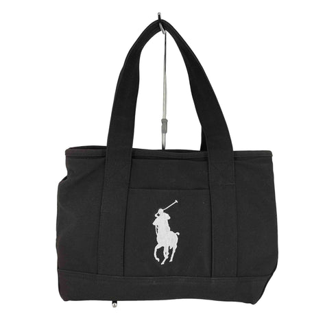 ポロラルフローレン POLO RALPH LAUREN School Tote Medium ビッグポ二ー キャンバス トートバッグ レディース