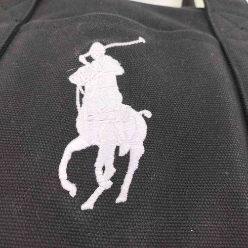 ポロラルフローレン POLO RALPH LAUREN School Tote Medium ビッグポ二ー キャンバス トートバッグ レディース