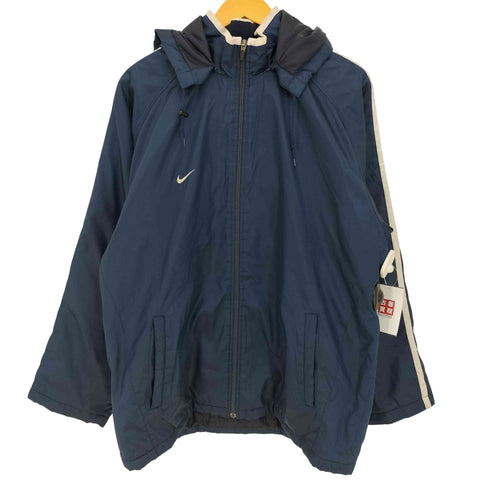 ナイキ NIKE 00s グレータグ 2way スウッシュ刺繍 フーデット 中綿ジャケット メンズ import:L