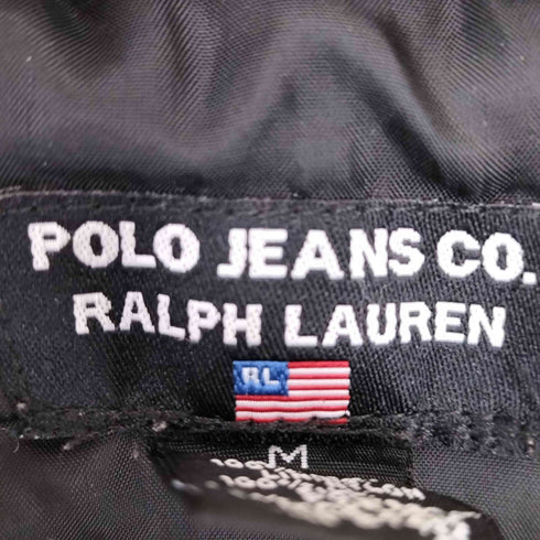 ポロジーンズカンパニーラルフローレン POLO JEANS COMPANY RALPH LAUREN 90-00s Y2K シェイプベルト 背面切替 ハイネック 中綿ブルゾン レディース import:M