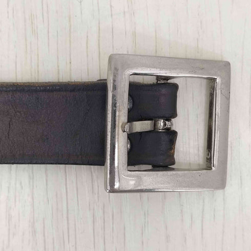 グッドイナフ GOODENOUGH 90-00s HEXAGON LEATHER BELT ヘキサゴン バックルレザーベルト メンズ