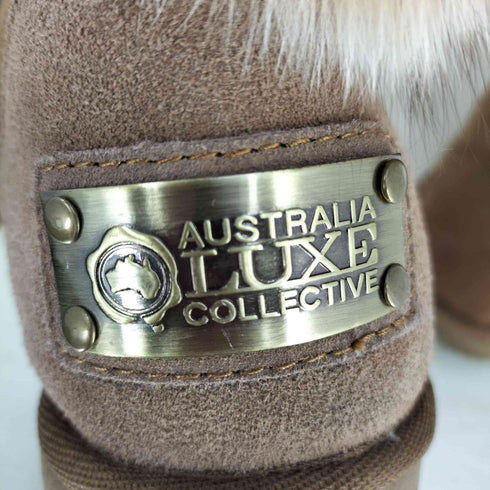 AUSTRALIA LUXE COLLECTIVE リアルファー 裏地ボア ムートンブーツ Y2K レディース JPN:23.5