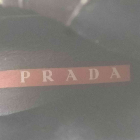 プラダ PRADA スエード切替 ナイロン ショートブーツ レディース EUR:37