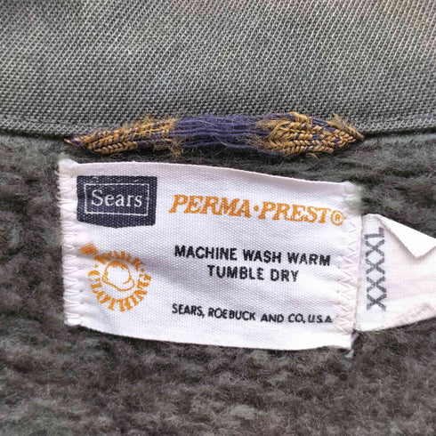 シアーズ Sears 70S 棒TALON 袖裏キルティング ワークジャケット スイングトップ メンズ XXXXL