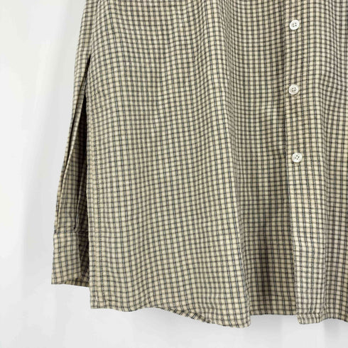 NORTH CREST 90-00S オーバーサイズ ラインデザイン チェックシャツ メンズ import:XXL