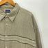 NORTH CREST 90-00S オーバーサイズ ラインデザイン チェックシャツ メンズ import:XXL