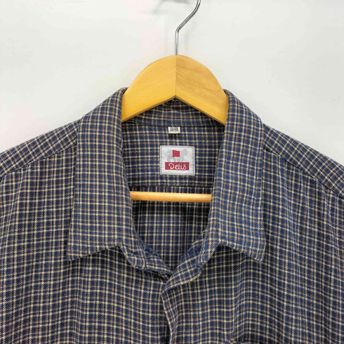 Detis オーバーサイズ プルオーバー チェックシャツ メンズ 49/50