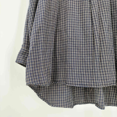 Detis オーバーサイズ プルオーバー チェックシャツ メンズ 49/50