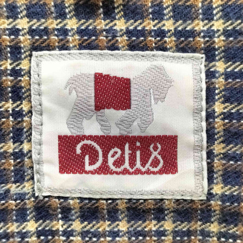 Detis オーバーサイズ プルオーバー チェックシャツ メンズ 49/50