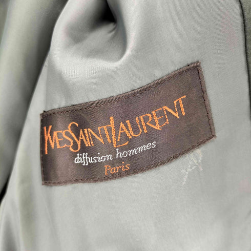 イヴサンローラン Yves Saint Laurent Diffusion Hommes ナイロン混トレンチコート メンズ A5