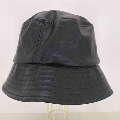 ザラ ZARA 裏地メッシュフェイクレザーハット メンズ M