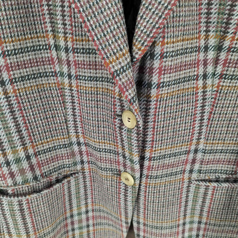 エルメネジルドゼニア Ermenegildo Zegna イタリア製 チェック2Bテーラードジャケット レディース