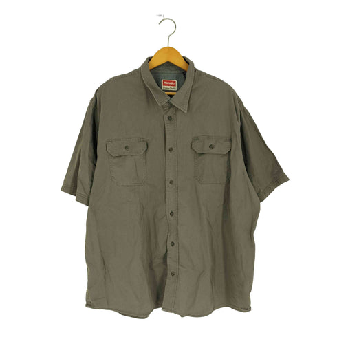 ラングラー Wrangler comfort FLEX レギュラーカラー S/S シャツ メンズ 2XL