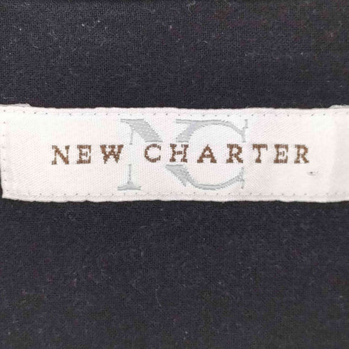 NEW CHARTER フロントストライプ レーヨン S/S オープンカラーシャツ メンズ