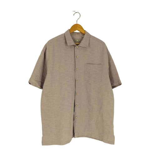 BATCK BAY レーヨン ポリ エンボス S/S レギュラーカラーシャツ メンズ import:XL