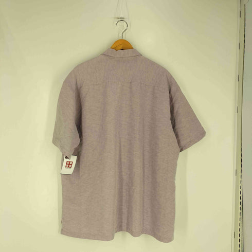 BATCK BAY レーヨン ポリ エンボス S/S レギュラーカラーシャツ メンズ import:XL