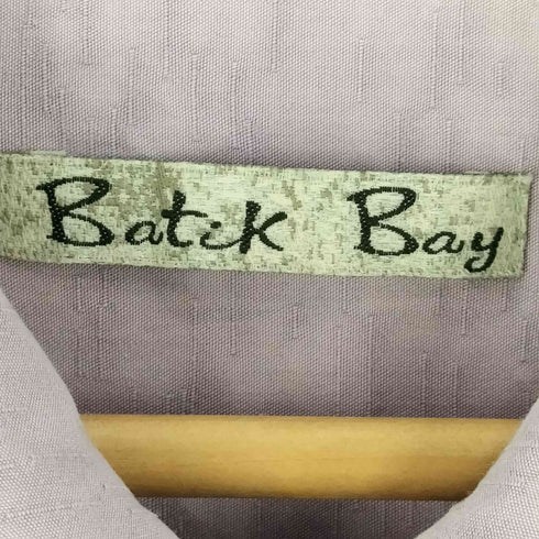 BATCK BAY レーヨン ポリ エンボス S/S レギュラーカラーシャツ メンズ import:XL