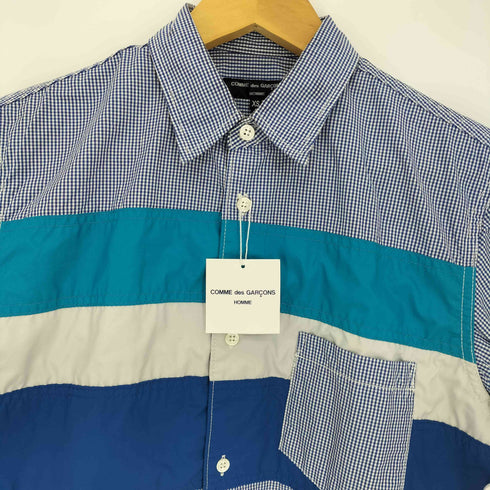 コムデギャルソンオム COMME des GARCONS HOMME 20ss ギンガムチェック パッチワーク シャツ メンズ JPN:XS