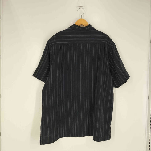 ハガークロージング HAGGAR マルチストライプ S/S レギュラーカラー シャツ メンズ 2XLT
