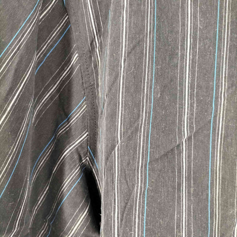 ハガークロージング HAGGAR マルチストライプ S/S レギュラーカラー シャツ メンズ 2XLT