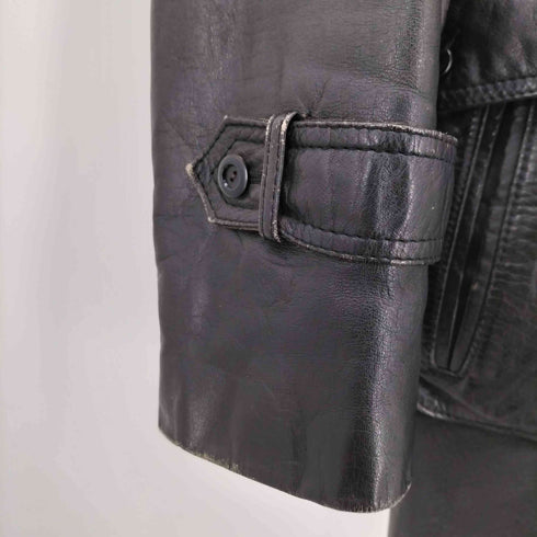 EXCELLENT DESIGN cow leather カウレザー カーコート メンズ import:M